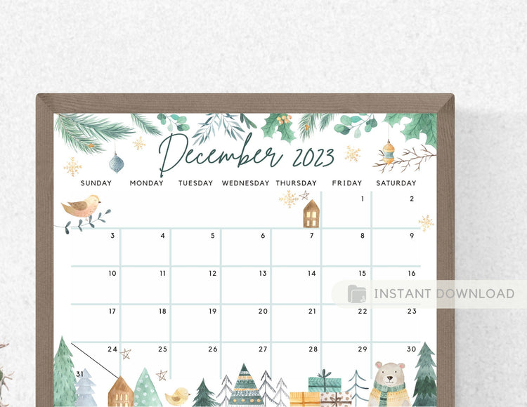 Calendar 2023 Bundle Pack, January to December Monthly Printable Edita ...