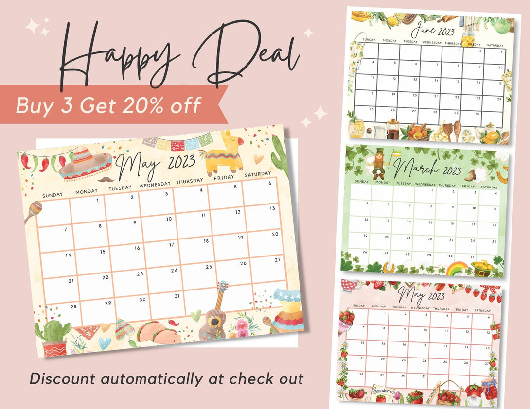 Editable March 2025 Calendar for the Lucky Month Clovers Cute Printable Calendar, Green Fillable Editable Planner - Instant Download - Visley Printables