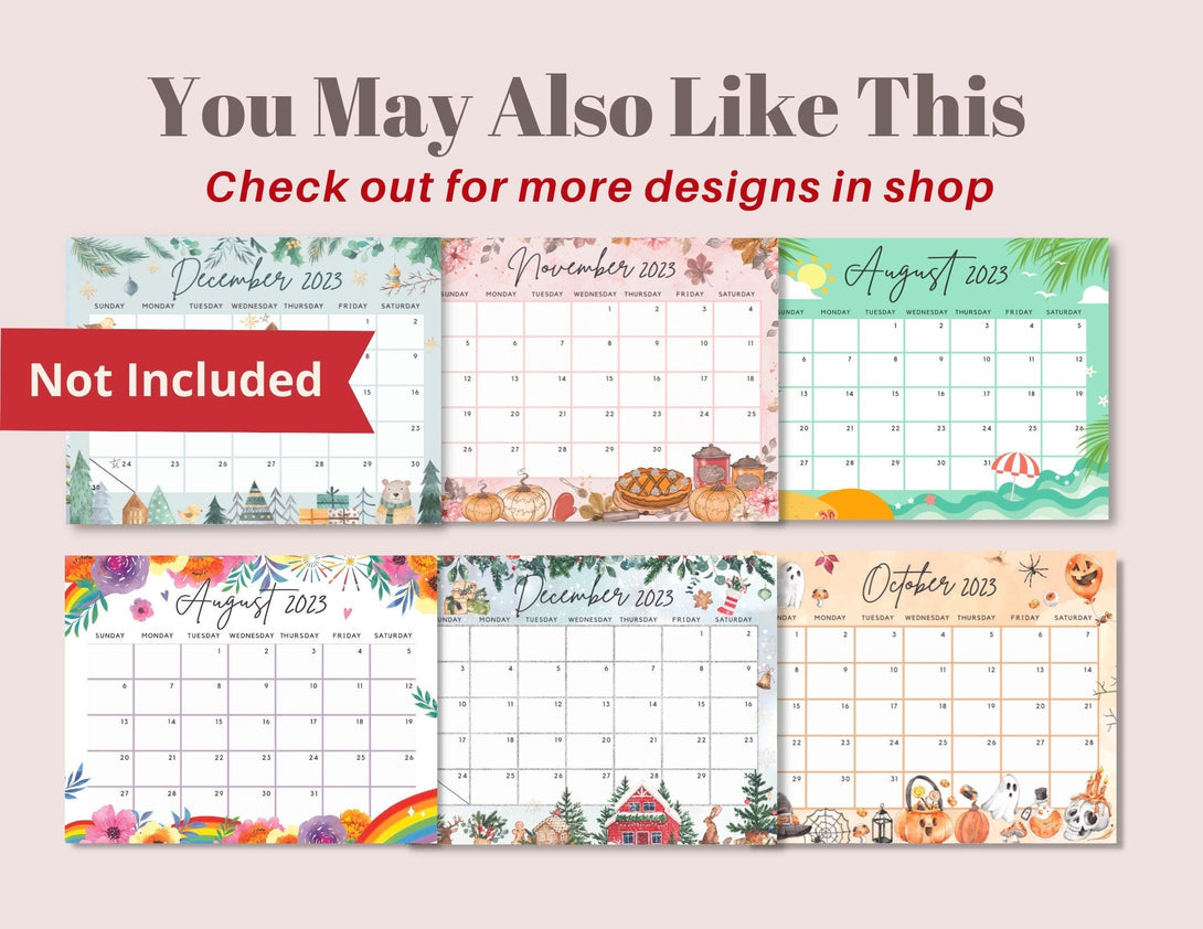 September 2023 Calendar, Lovely & Sweet Valentine&#39;s Day Love Birds - Joyful Printable Fillable Editable Calendar Planner - Instant Download - Visley Printables